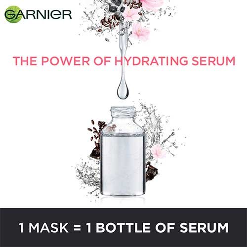 1 Garnier Sheet Mask = 1 Bottle of Serum